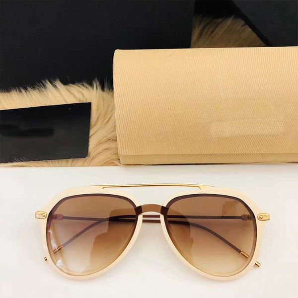 

brand designer sunglasses pilot frame 18k ip electroplating men's and women's universal uv400 radiation protection send original b, White;black