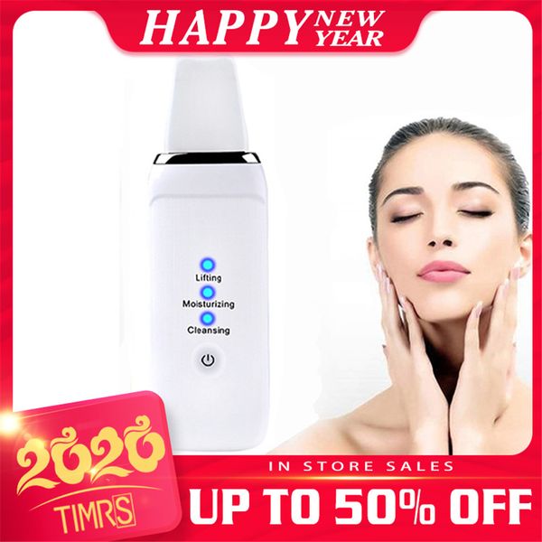 

facial ultrasonic skin scrubber spatula infusion exfoliation ultrasound face cleaning peeling pore cleaner blackhead remover