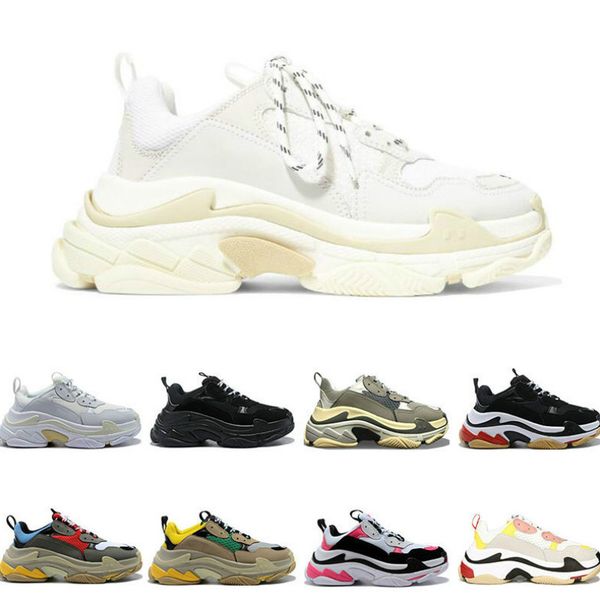 

shoes fashion paris 17 fw casual of triple s sneaker mens women black pink white sports sneakers size 36-45 j23