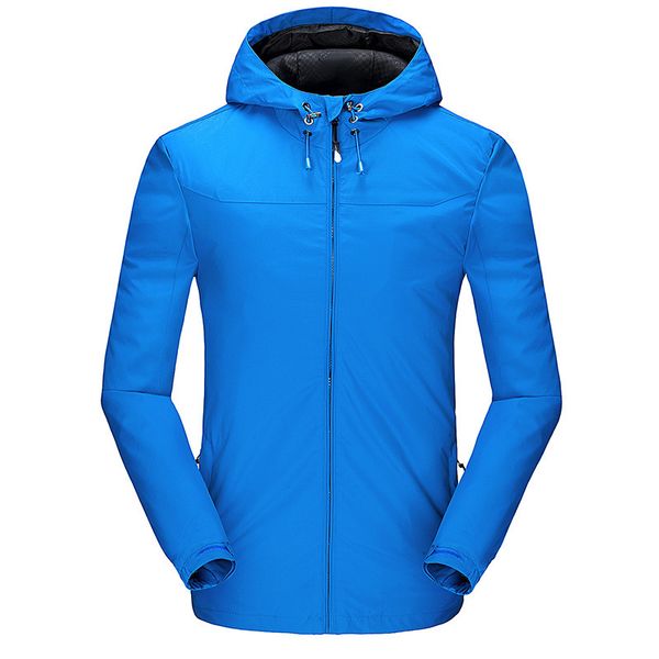 

outdoor softshell jacket windproof outdoor jackets hooded mountain hiking camping sports rain coat outwear, Blue;black