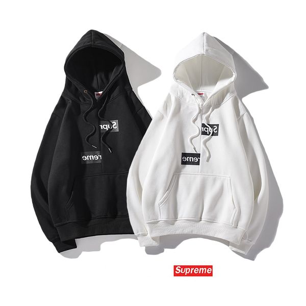 

20ss men luxury hoodie designer fashion brand hoodie wild couple hoodie loose selling cotton hooded sweater size -xxl/supreme, White;black