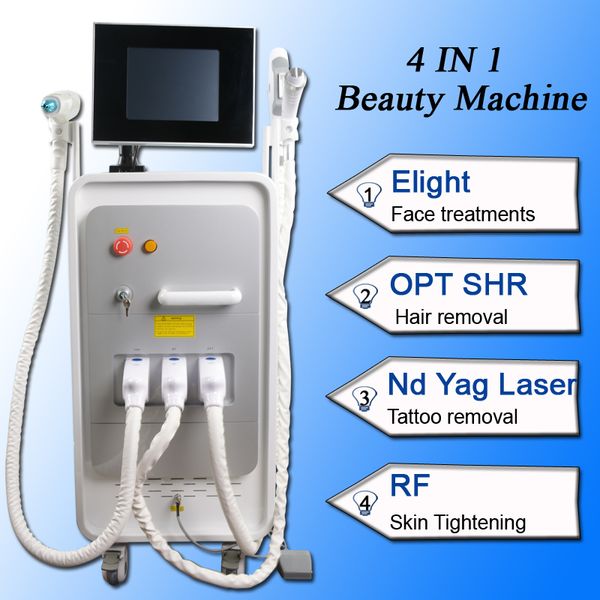

professional nd yag laser tattoo removal lpl shr laser hair removal machine e-light ipl rf nd yag laser multifunction beauty equipment, Black