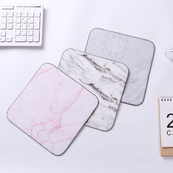 

square marble pattern mouse pad antiskid desk mat office desk accessories set kawaii stationery office supplies accessories