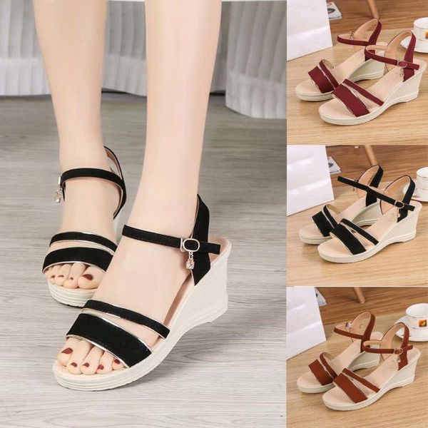 

women's fashion flat summer shoes pearl female casual shoes platform sandals for woman black sandals flat beach shoe women#f22#6