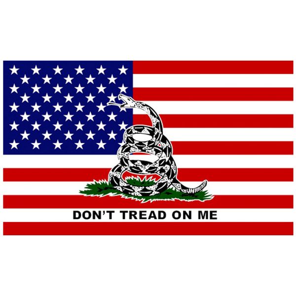 3x5fts 90x150cm Snake American Gadsden Flag não pise em mim fábrica direta