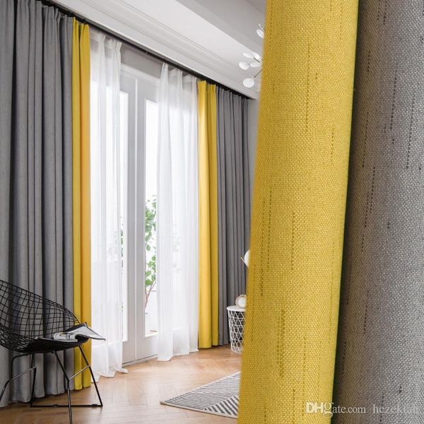 2019 Nordic Style Curtain Fabric Shade Bedroom Ins Stitching Net