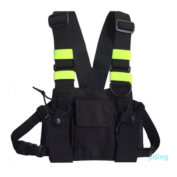 

fashion-outdoor hunting vest chest bag radio chest pouch pack holder carrying case reflective apparel hunting wear, Camo