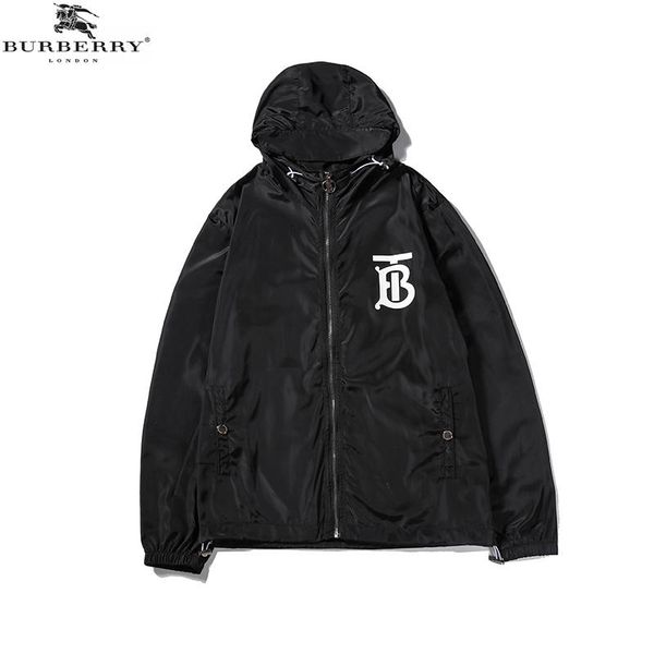 

mens вскользь куртки письмо bb printed толстовка мода zipper ветровка тонкого пальто лето вс-защищенный tops модных hip hop ношение, Black;brown