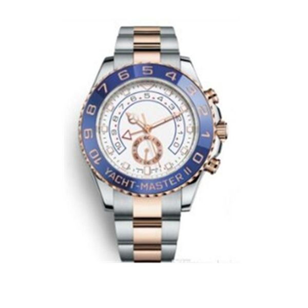 

fashion 2020 mens wristwatches 116681 44mm rose gold stainless steel men's automatic mechanical watches big dial chronograph full funct, Slivery;brown