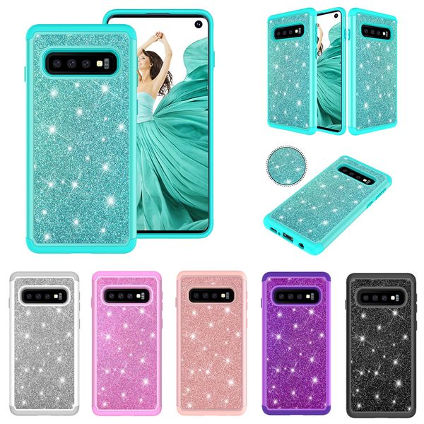 

For am ung 10 10e 10 plu bling hybrid pu pc ca e hiny hockproof cover
