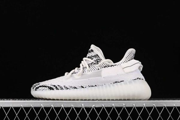 

(С Коробкой)Высокое Качество Мужчины Женщины Зебра С Полупрозрачной Полосой Кроссовки Черный Белый Кроссовки