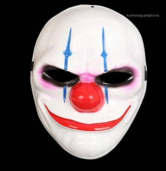 

mask cosplay costume movie stars party stage clown plastic mask pvc halloween clown mask electroplating unisex, Silver