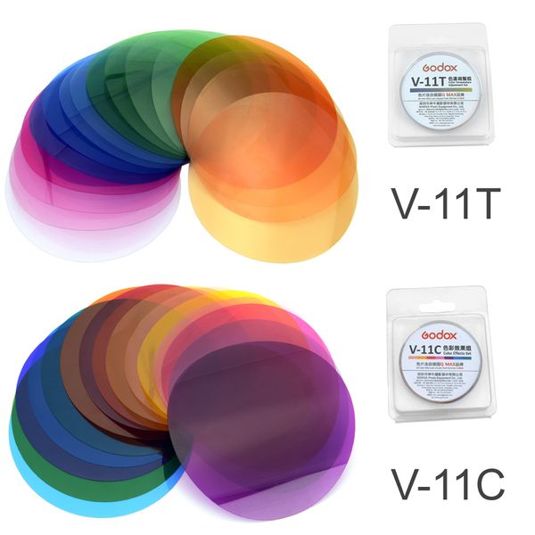 

godox v-11c v11c or v-11t v11t flash color filters for ak-r16 or ak-r1 compatible godox v1 series speedlite flash