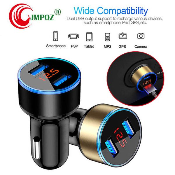 

Univer al led di play car charger 2 port u b 3 1a max for iphone for am ung xiaomi huawei mobile phone tablet car charger