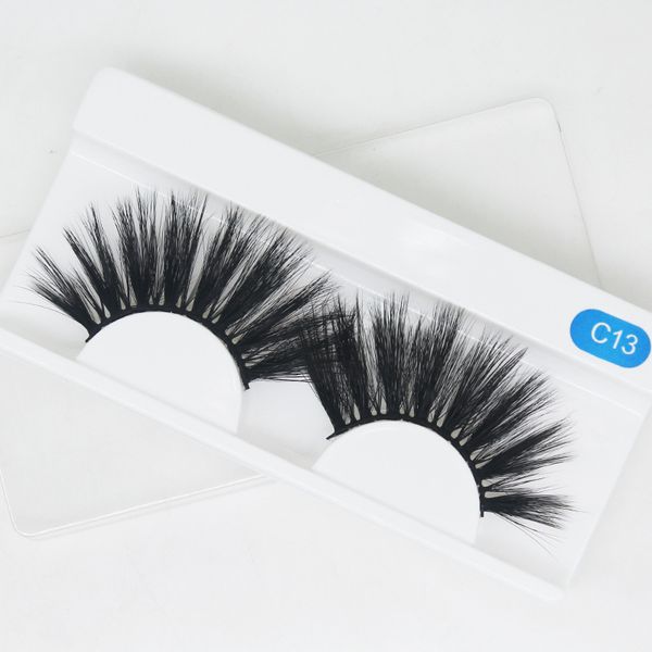 

1pair 3d silk eyelashes handmade full strip lashes long thick false eyelashes makeup 25mm lashes eyelash extension for beauty