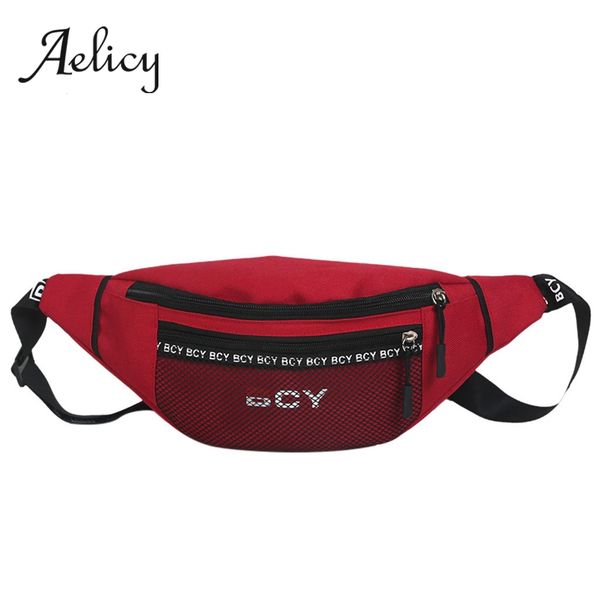 

aelicy boys chest pack youth harajuku style street neutral pocket japanese waist pack male canvas folding zipper shoulder bag