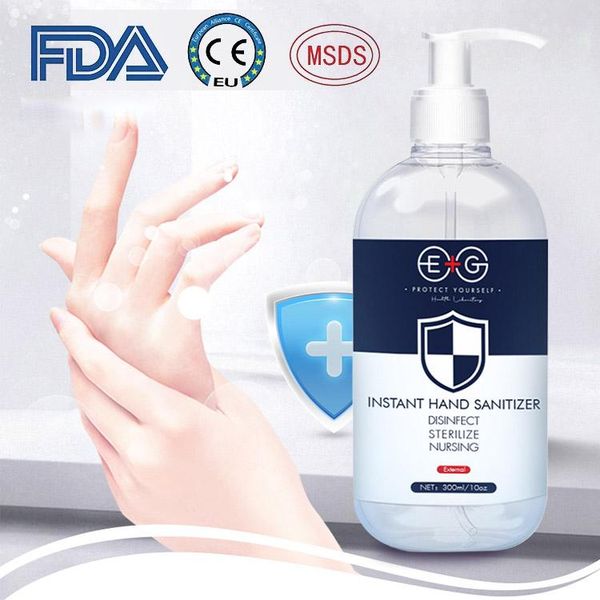 

300ml fast shipping 100 ml hand sanitizer antibacterial moisturizing disposable no clean skin sanitizer gel alcohol wash antiseptic