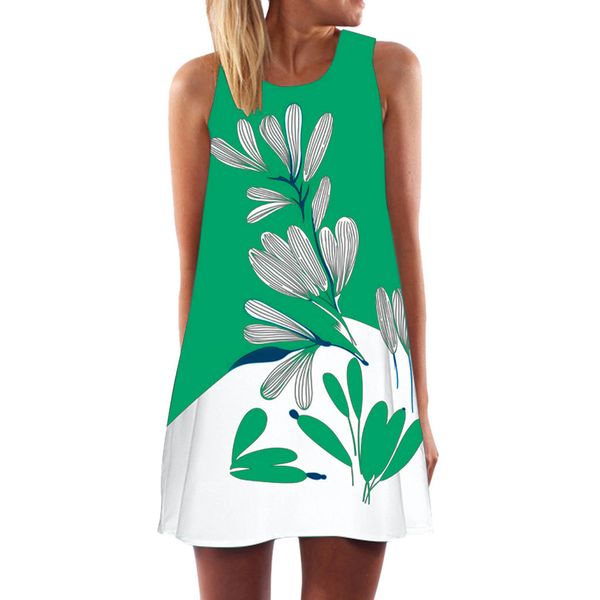 

2019 платье женщины vintage boho рукавов пляжа printed короткое мини платье elbise пляж платье де verão riverdale, Black;pink