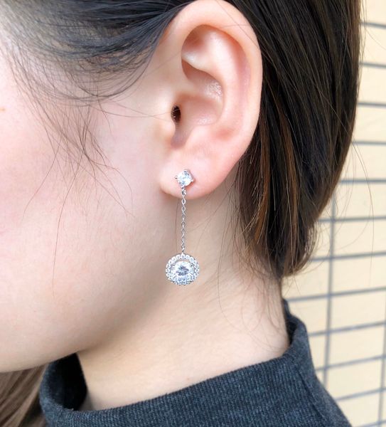 

earrings jewelry s925 sterling silver plated diamond dangle earrings earrings for women ing