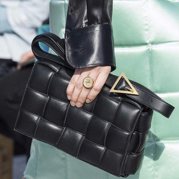 

the pouch leather envelope bag luxury handbags women bags designer padded cassette for woman 2019