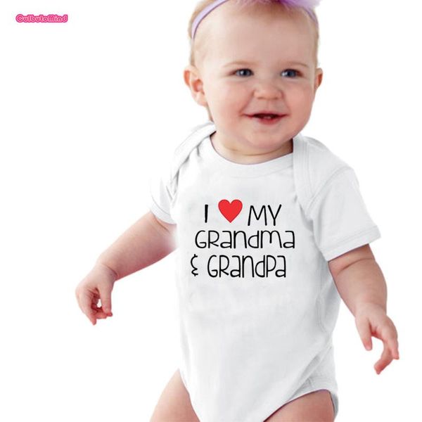 

summer white short sleeve bodysuit i love my grandma grandpa newborn baby bodysuit jumpsuits cute baby boys clothes, Blue