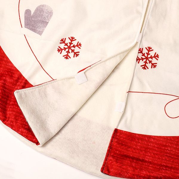 

48-inch christmas tree skirt large sized invisible nylon clasp xmas tree apron festival party decoration supplies