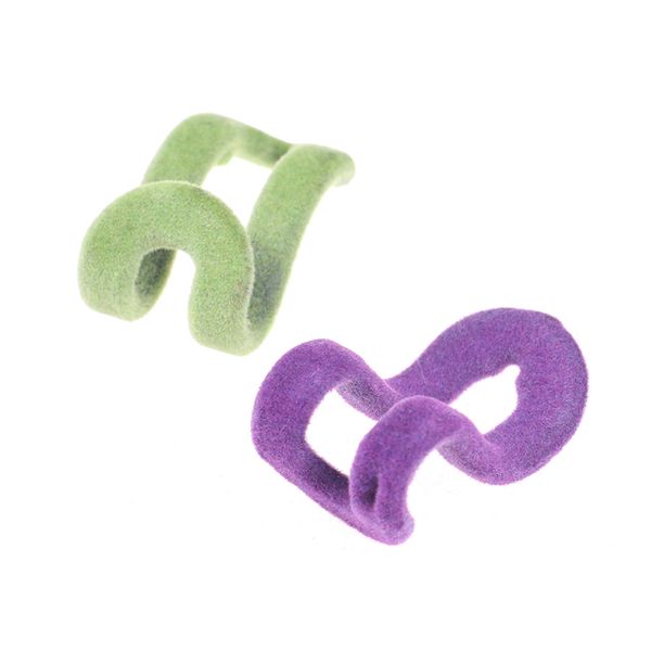 

10 pcs/lot flocking holder cloth hanger hook random color mini flocking easy hook closet organizer clothes hanger
