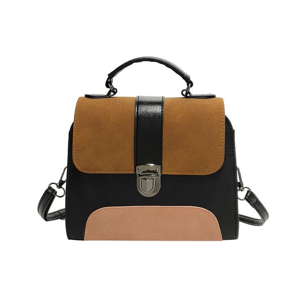 

women patchwork leather crossbody bag ladies fashion shoulder bags designer luxury handbag casual tote #t30