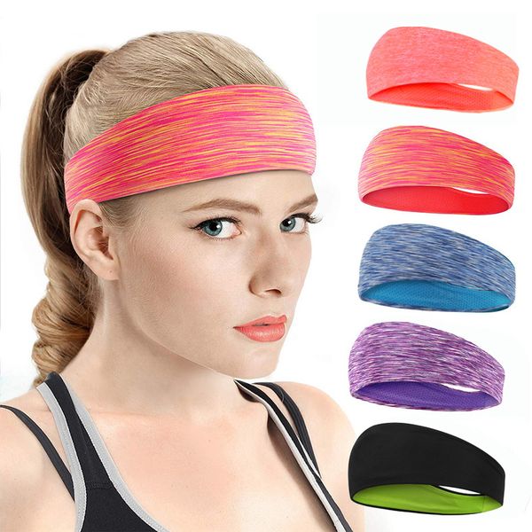 

absorbent cycling yoga sport sweat headband men sweatband for men and women yoga hair bands head sweat bands sports safety, Yellow;black