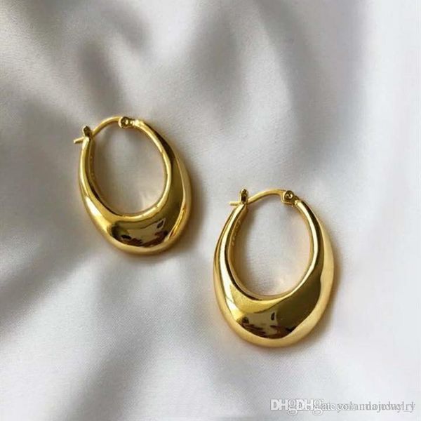 

europe and america fashion earrings yellow gold plated hoops earrings for girls women for party wedding nice gift for friend, Golden;silver