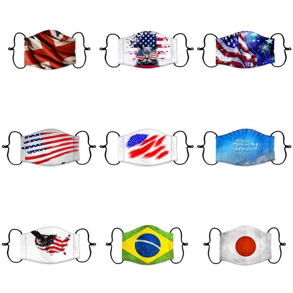 

fast shipping mask skull flag digital printing designer face mask dust-proof pm2.5 washable masks adjustable earhook fy9119 #478