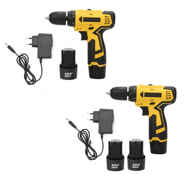

rechargeable cordless electric screwdriver household lithium drill 100-240v eu plug