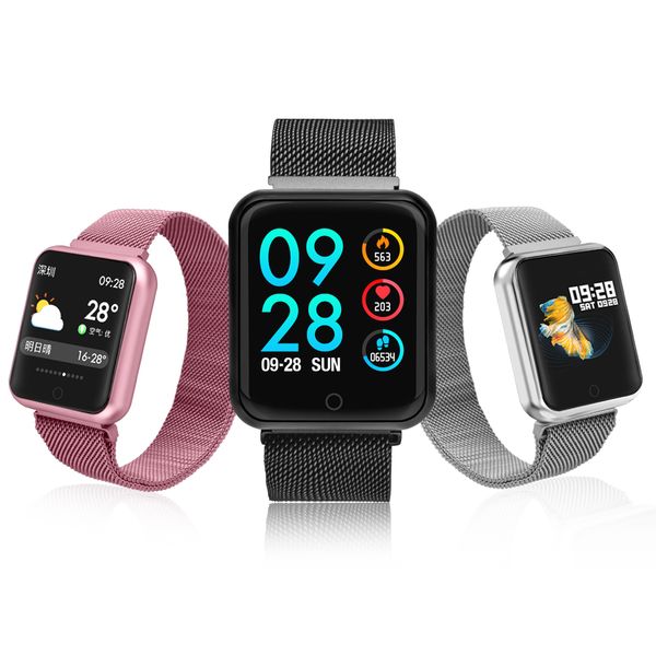 

Роскошь Reloj Inteligente Смарт Часы Мужчины Женщины IP68 Артериальное Давление Кислорода