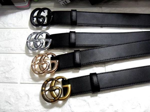 

luxury buckle wide men and women belt leather luxury men's big buckle belt men's belt men's and women's, Blue;gray
