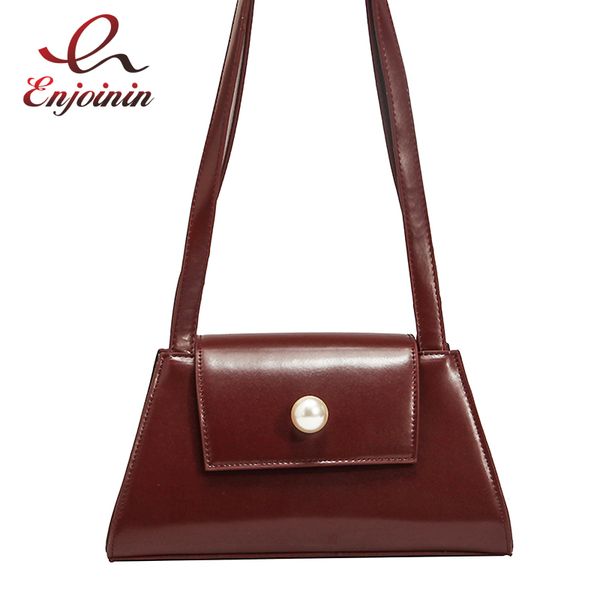 

vintage fashion pu leather pearl buckle female purses and handbags shoulder bag handbag casual bolsa tote bag pouch