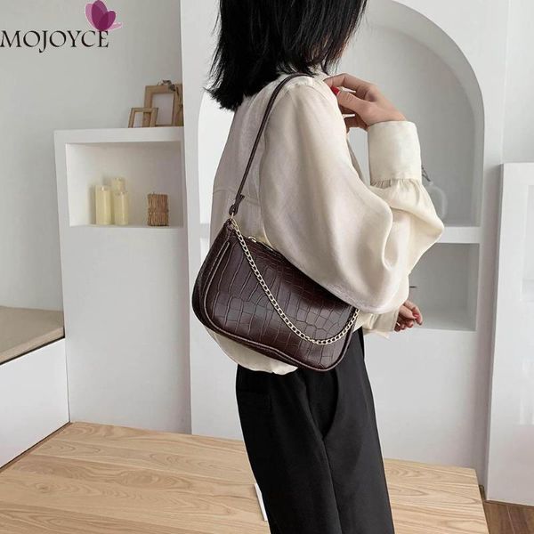 

women pu leather shoulder handbags fashion totes bags pure color ladies retro ladies chain shoulder bag handbags