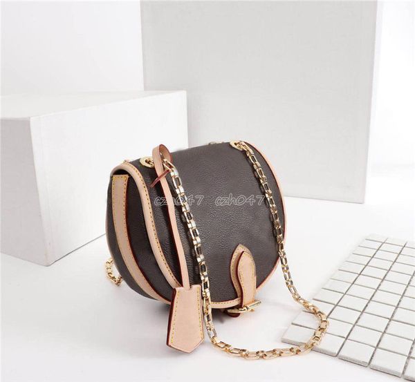 

2019 new handbags real leather embossed fashion women bag chain crossbody bag designer messenger bag 51180
