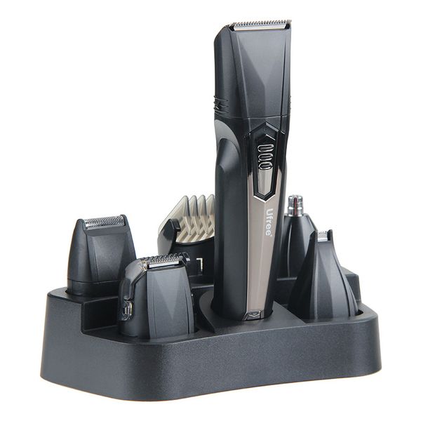 

uu-527 5-in-1 multi-function hair clipper rechargeable electric hair clipper nose trimmer shaving engra