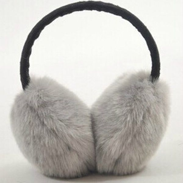 

2019 winter warm faux fur ear muffs cute ear warmer earflap fur earmuff for girls flap ladies plush muffs, Blue;gray