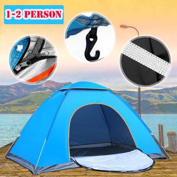 

2-3 person portable waterproof beach tent automatic tent quick open outdoor camping hiking travel uv protection sunshelter