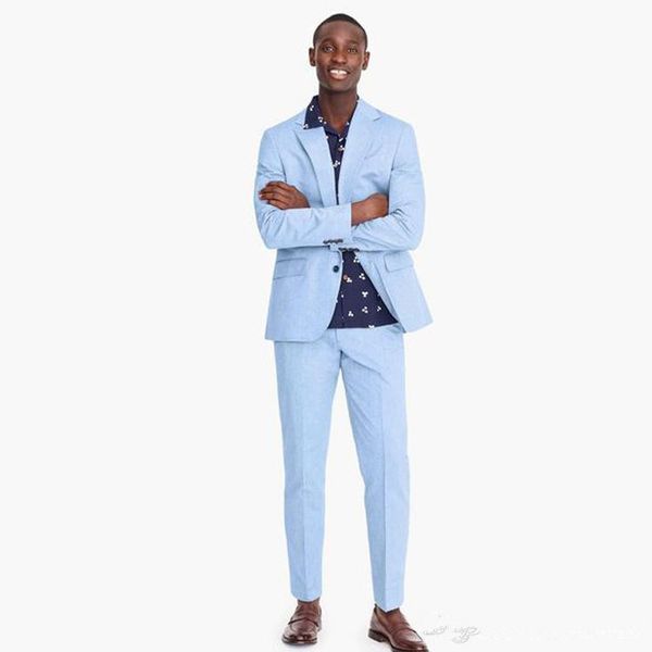 

new light blue two button mens suits groom tuxedos peaked lapel groomsmen wedding prom dinner blazer suits (jacket+pants) 727, Black;gray