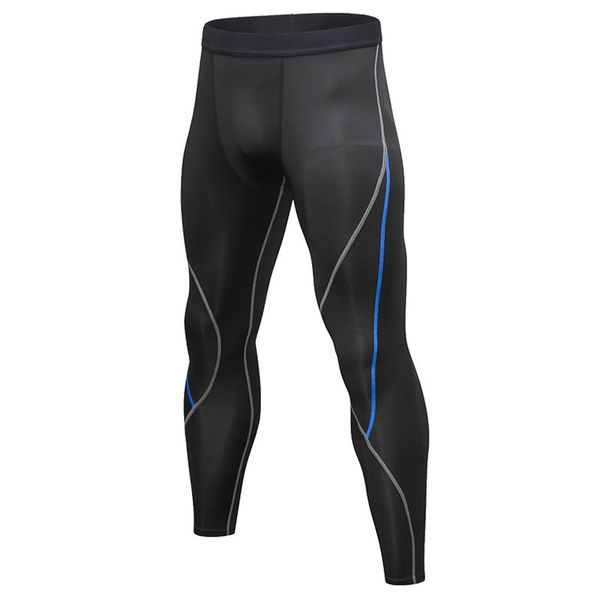 

compression pants running training tights fitness sports leggings men gym fitness dry fit quick dry men tights, Black;blue