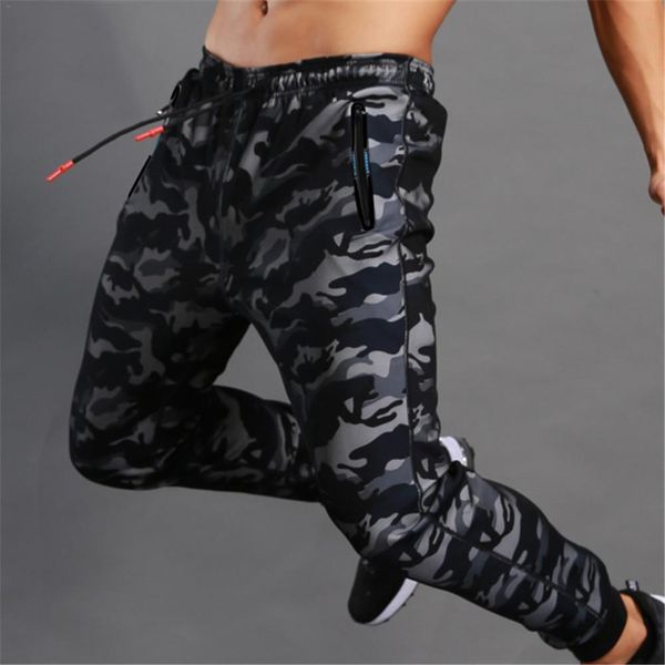 

2018 quality jogger camouflage gyms running pants men fitness bodybuilding gyms pants runners clothing sweatpants, Black;blue