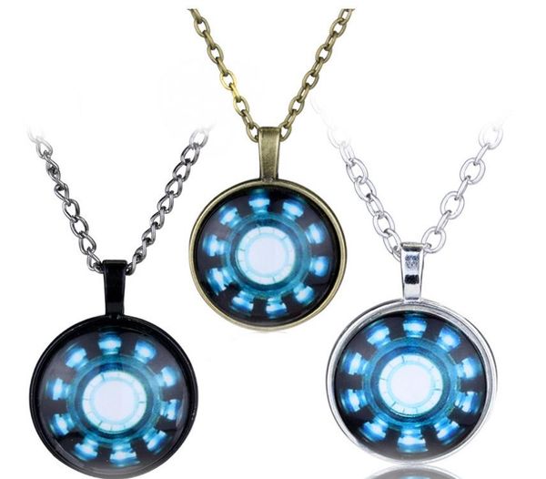 Wholesale Time Gemstone Necklaces Iron Man Necklace Fashion Movie