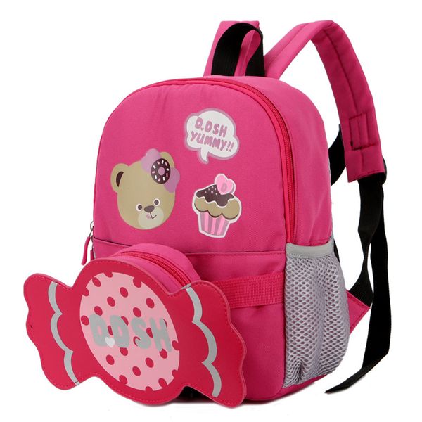 

cute cartoon animal lovely oxford child school bag twinset backpack bag and messenger