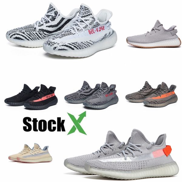 

2020 kanye west linen desert sage marsh tail light zyon earth v2 running shoes cinder static reflective sports sneakers whit box #dss551