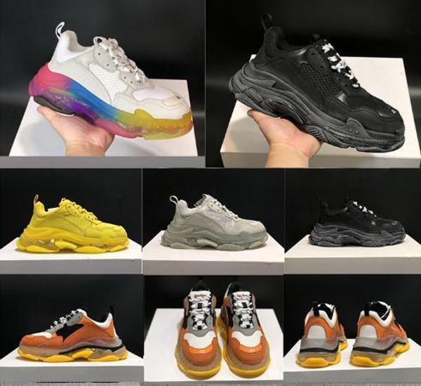 

platform luxury triple s white black mens designer shoes black pink martin cream yellow red hococal a fashion casual shoes sneakers