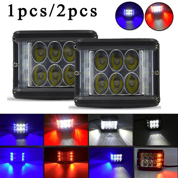 

1pc/2pcs car off-road atvs suvs vehicle three-sided combo 3-led work light strobe fog lamp spotlight led work light