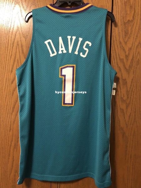 

ncaa baron davis #1 jersey mens green stitched basketball jerseys, Black;blue