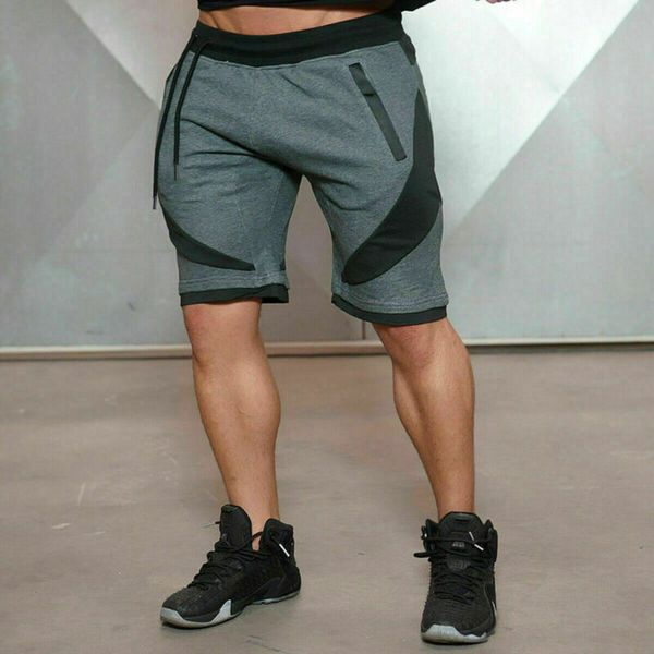 

горячие продажи мужчины тренажерный зал фитнес шорты бег спорт тренировки повседневная бег трусцой спортивные брюки, White;black